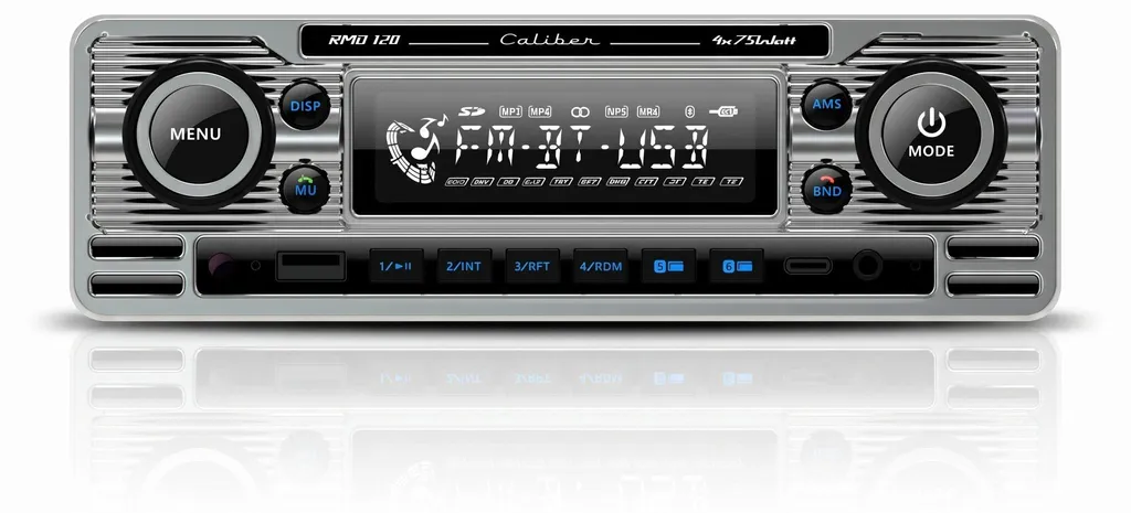 Autoradio Bluetooth 1 DIN Rétro Caliber RMD120BT - Kit Mains Libres USB - 8
