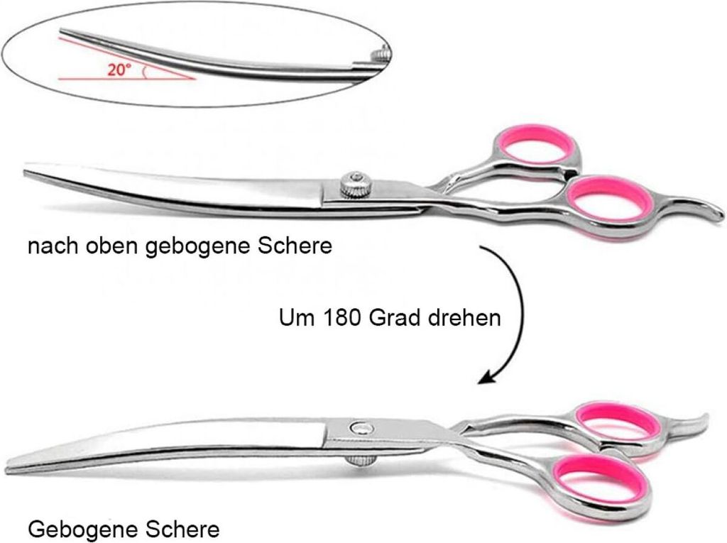 gebogene Schere fš¹r Hundefell