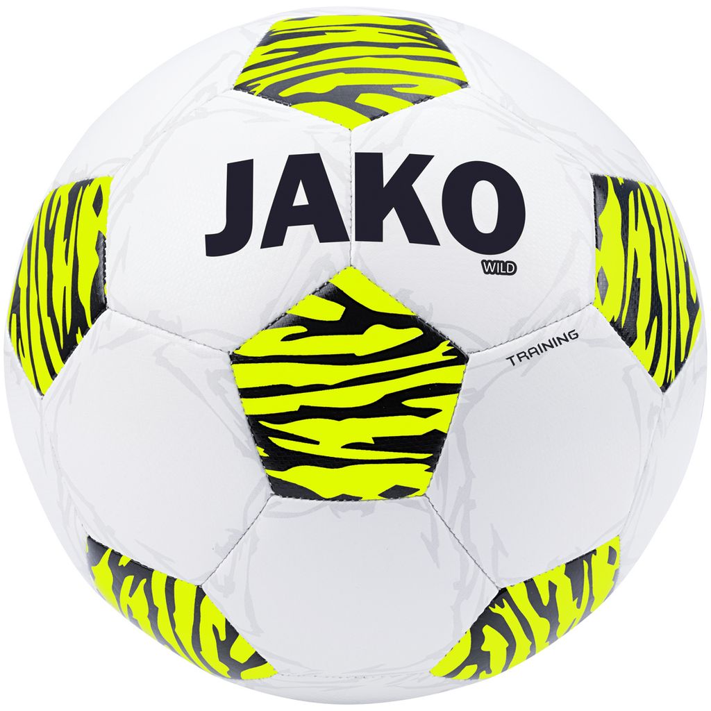 Palla da allenamento Jako Wild - bianco/giallo neon/nero, Immagine del prodotto 