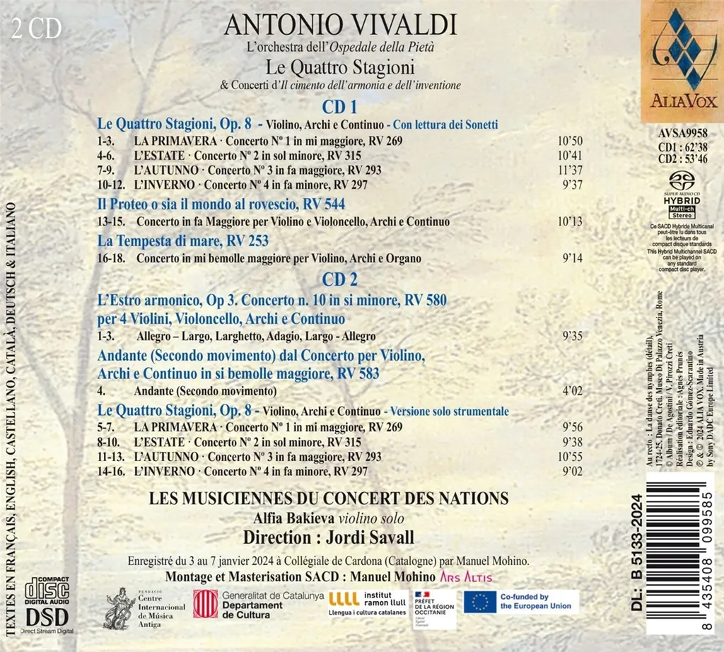 Comment écouter Vivaldi ? Les 4 Saisons avec Sonnets : La Version de Référence
