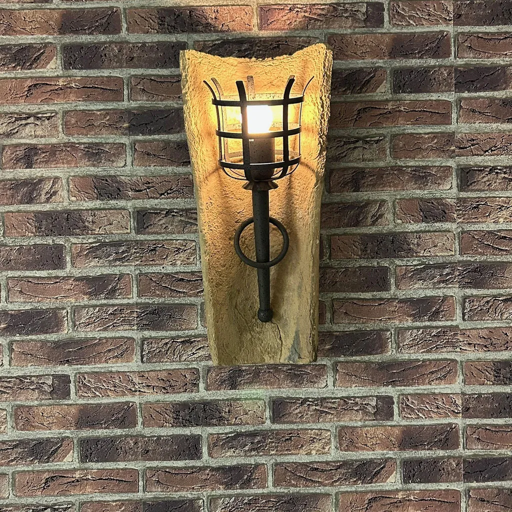 Lampe à Tuiles Torche Murale Dungeon - Éclairage Médiéval Authentique - 9