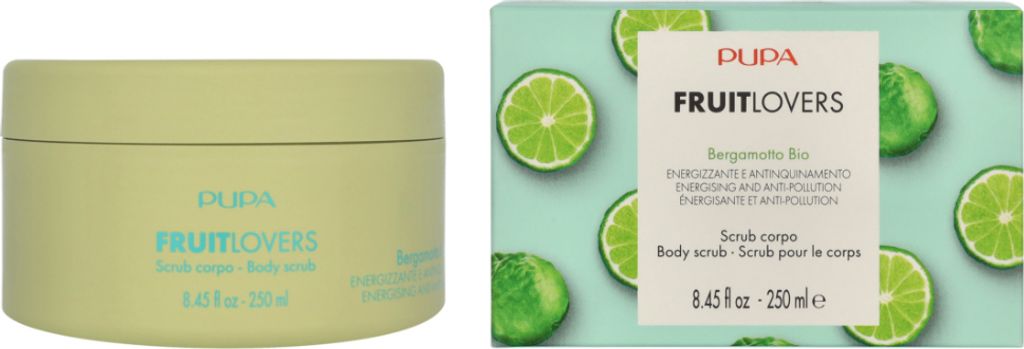 Pupa Fruit Lovers Body Scrub Fruit Lover Gommage Corps Bergamotto Bio 250 ml