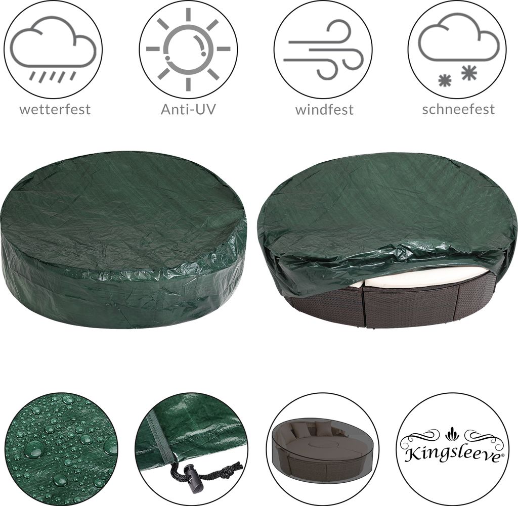 KINGSLEEVE® Abdeckung Abdeckplane Sonneninsel Produktbild 3