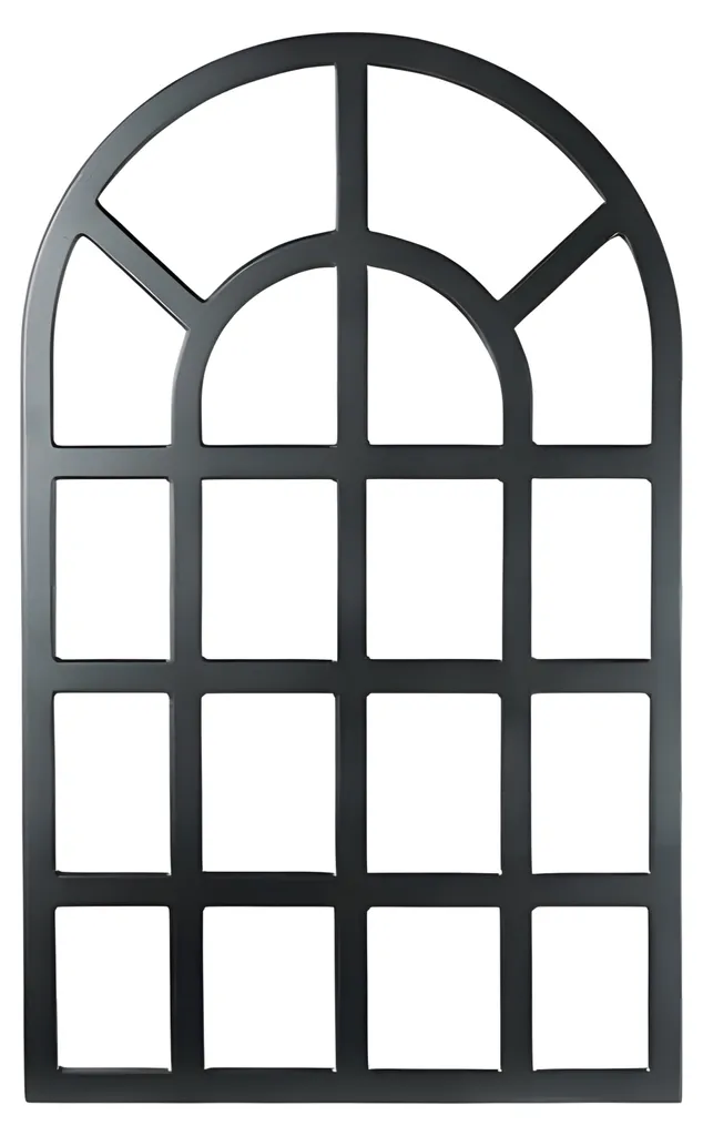 Miroir gris en verre anti-reflet pour décorer un mur vide avec élégance