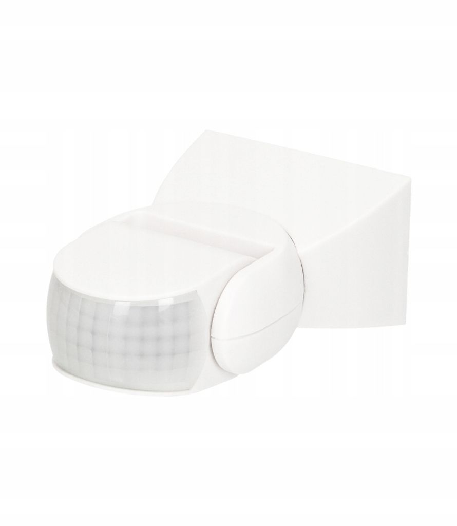 A white motion sensor is shown against a white background.