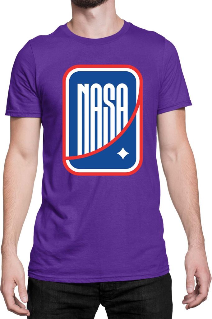 Herren T-Shirt Nasa Space Theme Nasa 007, Man 2XL / Lila