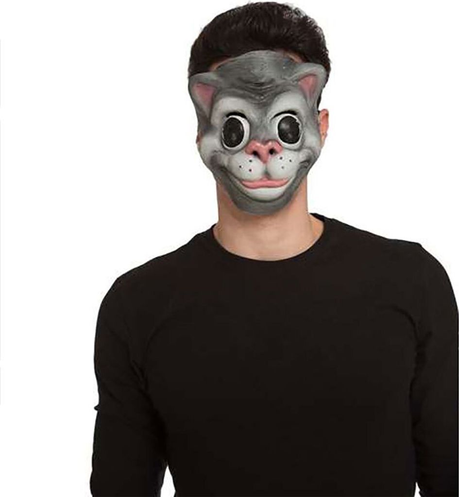 Mom Latex Media Cat Schutzmaske Schwarz Schwarz One Size