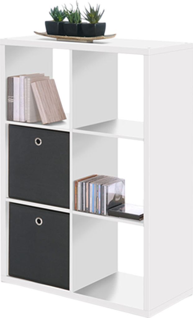 Regal Raumteiler Schrank Raumtrenner Holzregal Standregal Wandregal "Mareen I" Weiß