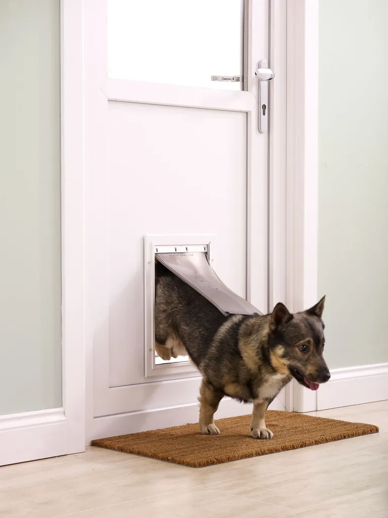Chatière PetSafe 620 avec Battant Souple Aimanté et Cadre Aluminium 5014