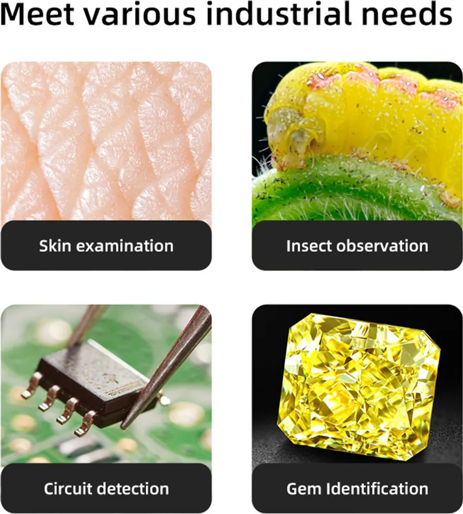 Microscope numérique HD 321P 1600X pour smartphone iOS et Android - 3