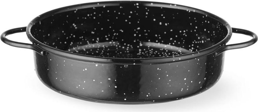 Auflaufform, emailliert, Schwarz, 160x(H)45mm