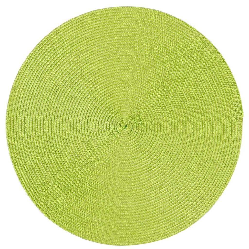 Platzset Polypro Anis rund ca. 35 cm Ø abwaschbar Tischset Produktbild 