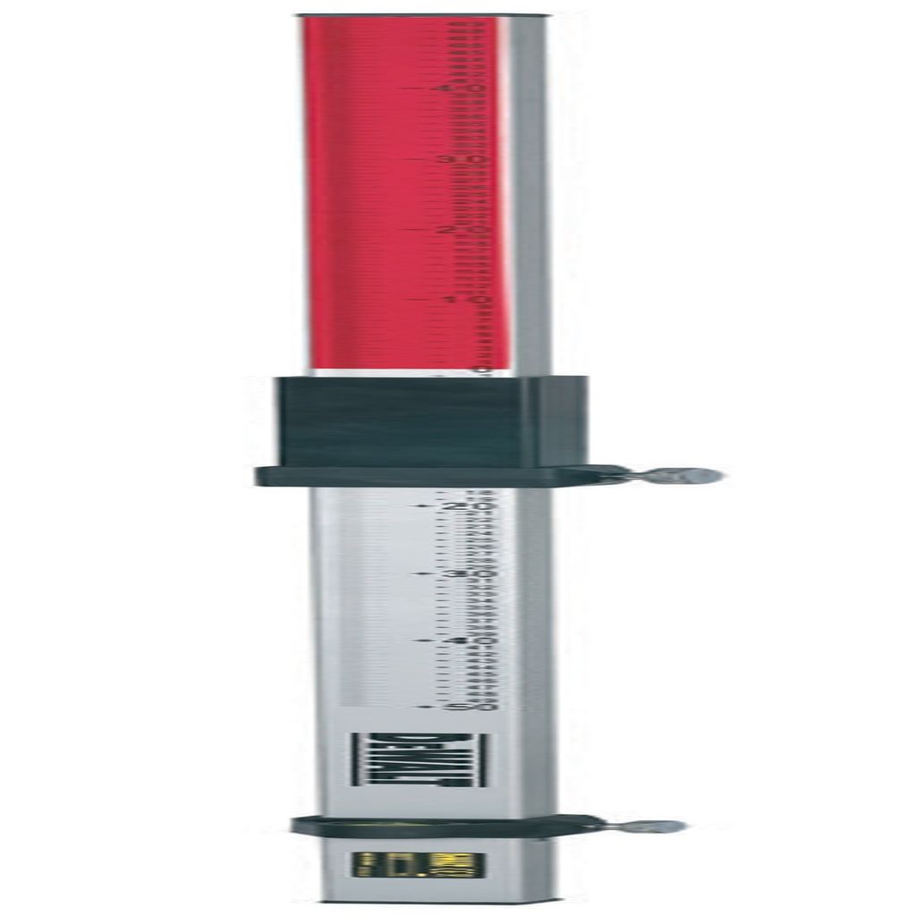 DeWALT Aluminium Messlatte DE0737-XJ mit integrierter Wasserwaage - Für Laser-Empfänger DE0772, Länge 2,40m