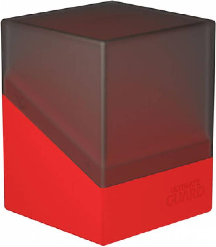 Ultimate Guard Boulder Deck Case 100+ SYNERGY Schwarz/Rot