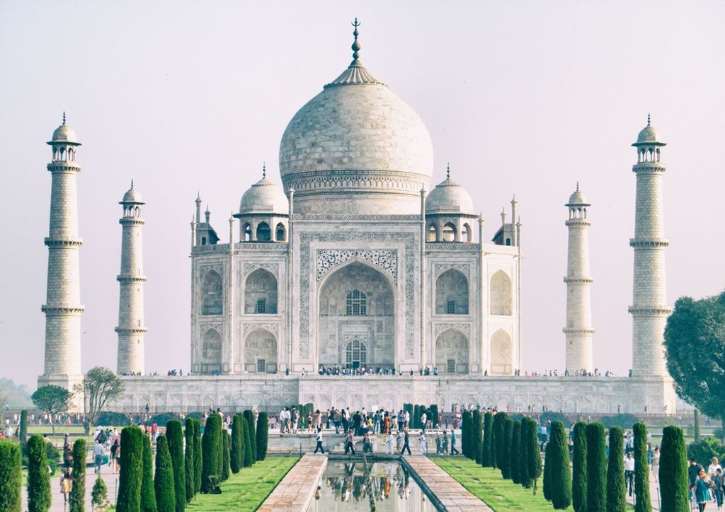 hansepuzzle 59748 - Taj Mahal Puzzle, 260 Teile, Reisen, 41,0 x 28,0cm mit hochwertiger Aufbewahrung, Kartonbox und wiederverschließbarem Beutel