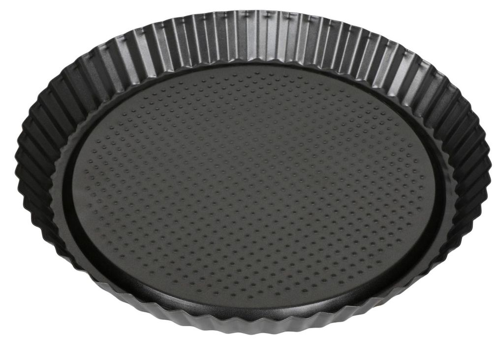 Moule pour fonds de tarte 28cm en tôle noire Moule à tarte Image du produit 
