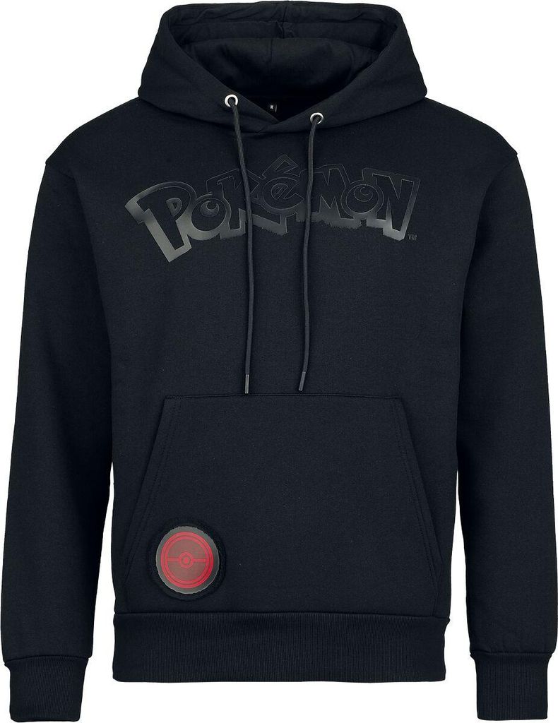 Pokémon Kapuzenpullover Herren Heat Logo - Black On Black schwarz M