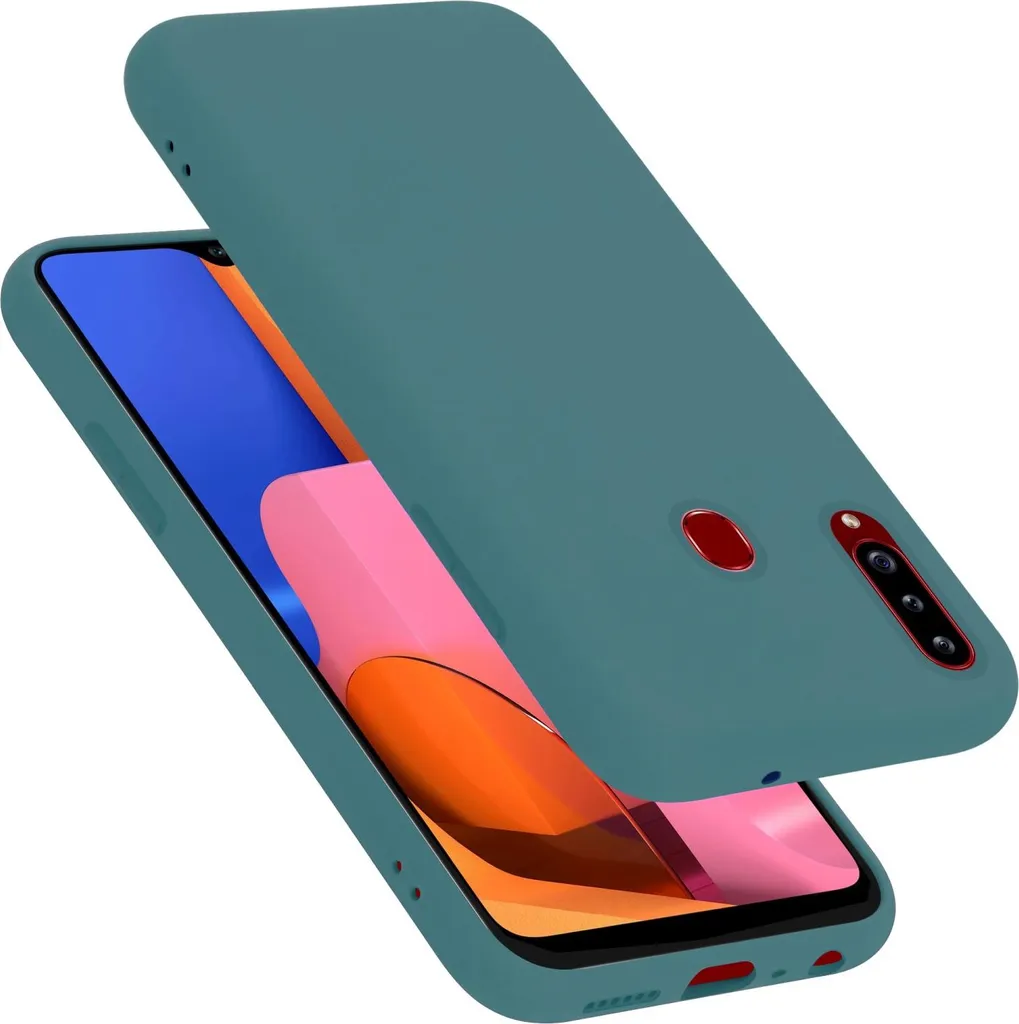 Cover Samsung A20s Cadorabo Verde TPU - Custodia Sottile e Flessibile