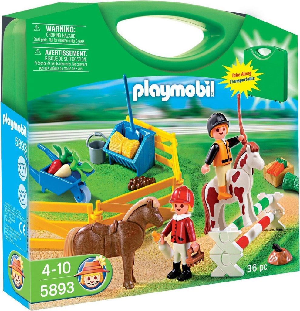 PLAYMOBIL, Köfferchen Reiter und Ponys mit Zubehör mit 36 Teilen, Bunt
