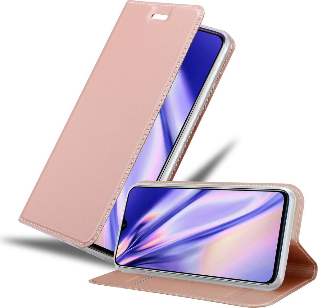 Cadorabo Handyhülle für Realme 5 / 5i / 6i / C3 Schutz Hülle in Rosa Cover Etui Book Case Booklet