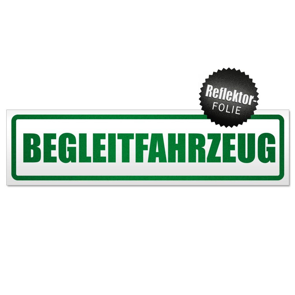 Begleitfahrzeug Magnetschild Schild magnetisch