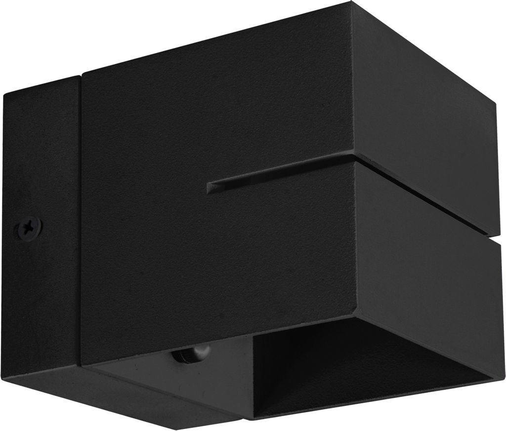 Wandlampe Aluminium Up Down Schwarz G9 eckig Modern Wandleuchte