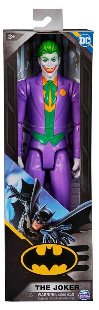 DC Comics 30cm große Batman-Action-Figur The Joker, Kinderspielzeug für Jungen und Mädchen, 3 Jahr(e), Mehrfarbig