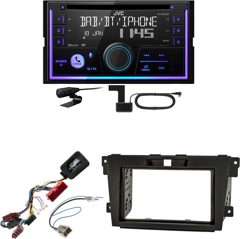 JVC KW-DB95BT Bluetooth Digitalradio USB CD Einbauset für Mazda CX-7