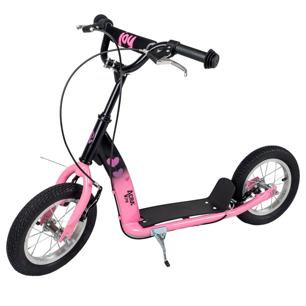 Trottinette Joy Grace pliable et légère en aluminium argenté