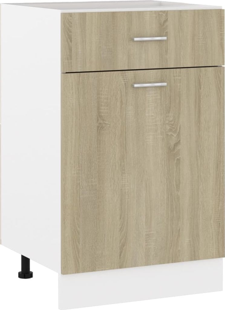 Schubunterschrank Lyon Sonoma-Eiche 50x46x81,5 cm Holzwerkstoff