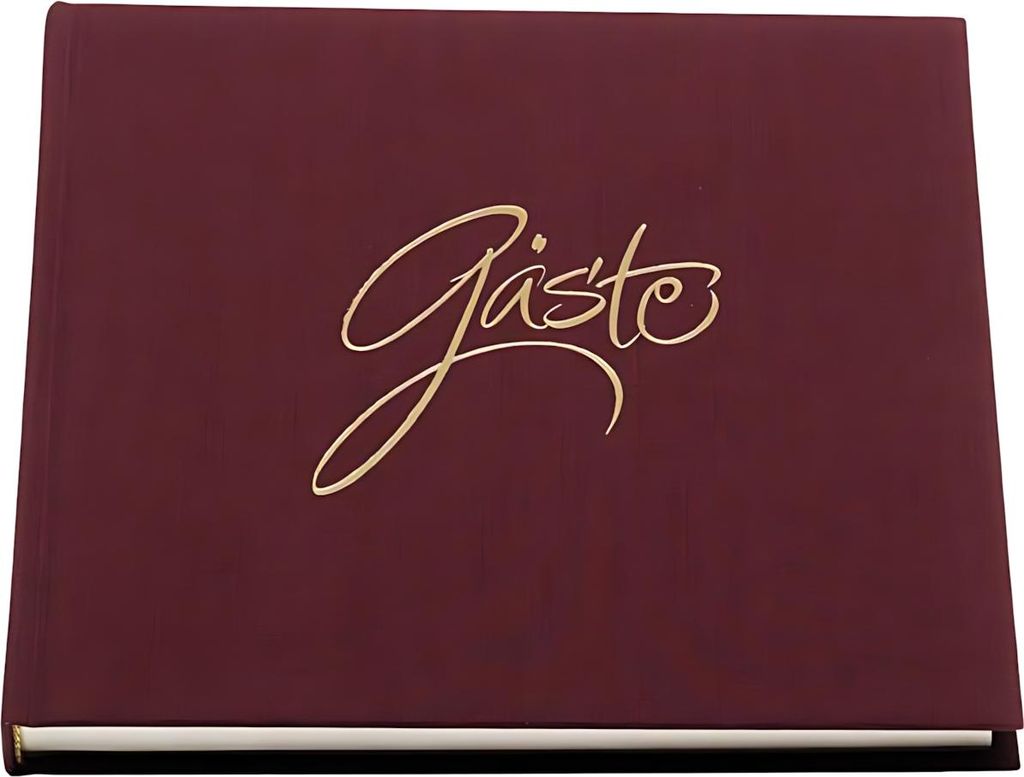 Gästebuch Gebunden 96 S. Aubergine/Rosso, 210X210 - Forever