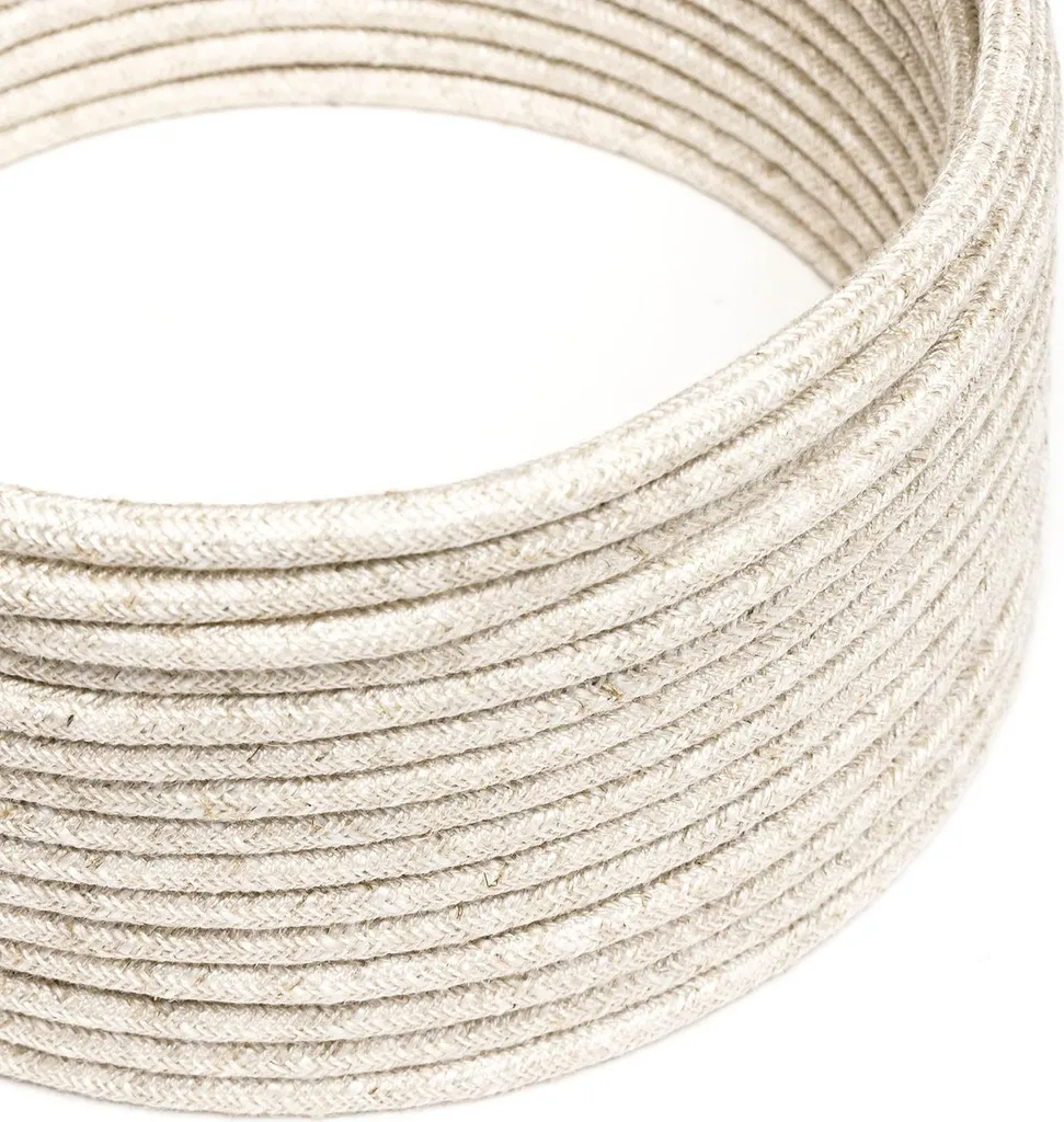 Câble pour suspension design en lin naturel, idéal rénovation et déco