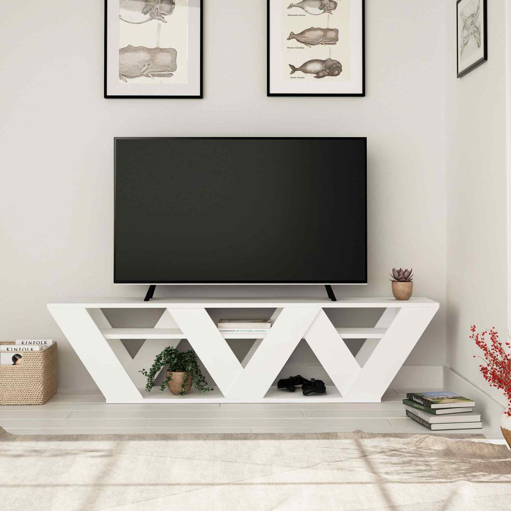 DECORTIE Ralla Nowoczesny stojak pod telewizor Centrum Zdjęcie produktu 