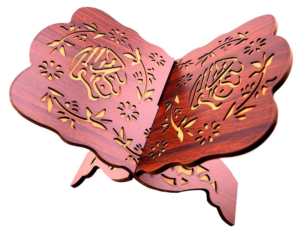 Holz Bücherregal für Eid Mubarak Al-Fitr und Koran