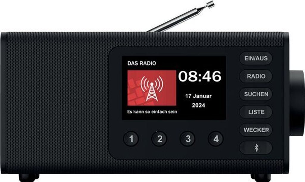 Hama DR1001BT, Persoonlijk, Digitaal, DAB, DAB+, FM, 5 W, Productafbeelding 