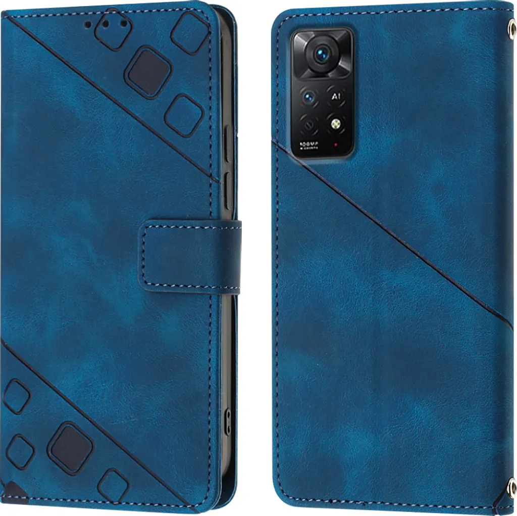 Klapber Cover per Redmi Note 11 4G - Custodia in Pelle con