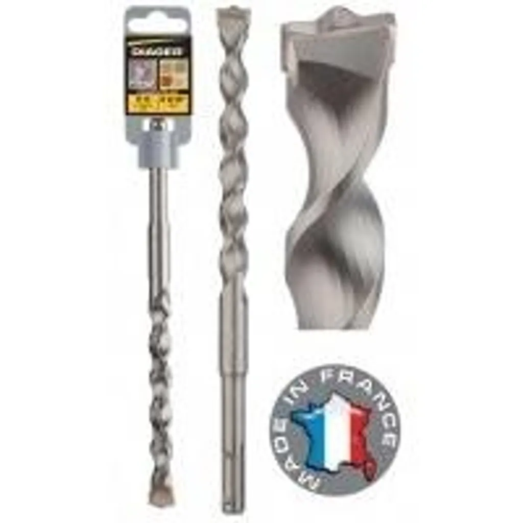 Mèche Marteau Perforateur SDS Plus 25mm Longue 46cm Diager Béton Pierre