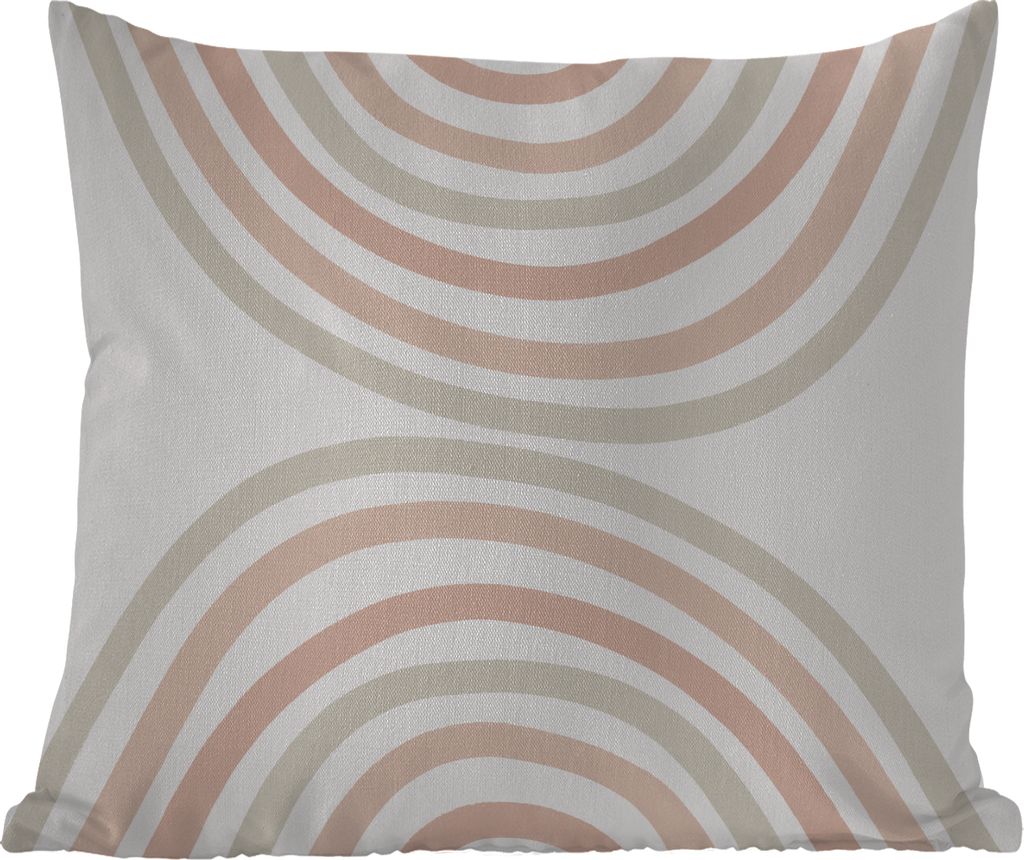 MuchoWow Outdoor Kissen - Regenbogen - Design - Pastell - 45x45 cm - Wetterfest - Lounge Kissen - Fotokissen - Dekoratives Kissen