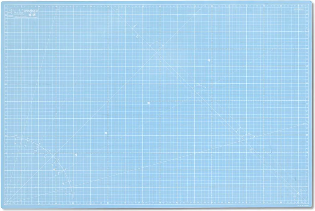 Tapis de découpe auto-cicatrisant A1 bleu 90x60 cm pour couture et DIY