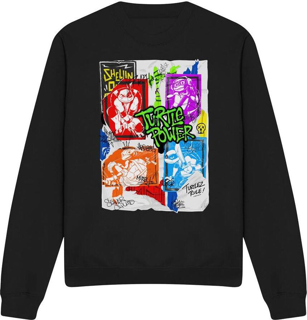 Tales of the Teenage Mutant Ninja Turtles - Sweatshirt für Herren/Damen Uni TV12672 (XXL) (Schwarz)