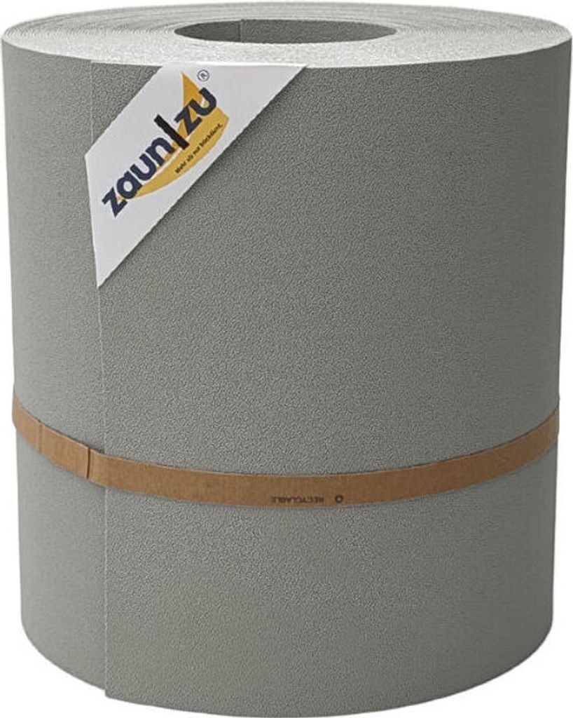 Sichtschutz zaun|zu PREMIUM MAXI 26m Rolle Zaunblende für 24cm Gittermatten Steingrau 26m