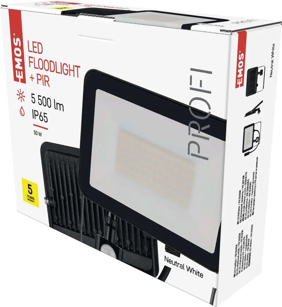 Faretto LED 50W INOVO con Sensore: Massima Efficienza Luce Naturale 4000K