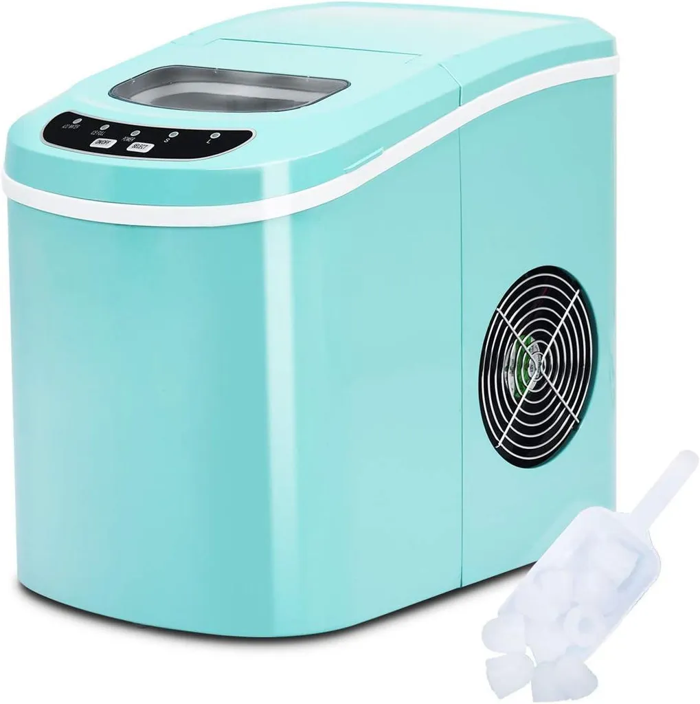 Machine à Glaçons 12kg/24h - 2 Tailles - Vert - Fini les Bacs à Glaçons