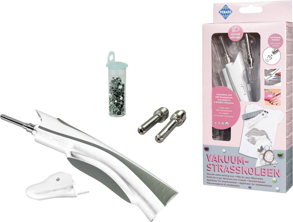 Pebaro Vakuum-Strass-Applikator-Set für Basteln und Dekoration