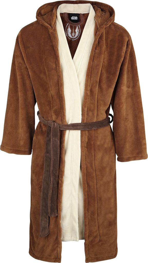 Star Wars Bademantel Uni Jedi braun Disney, Fan-Merch, Filme 100% Polyester S-M