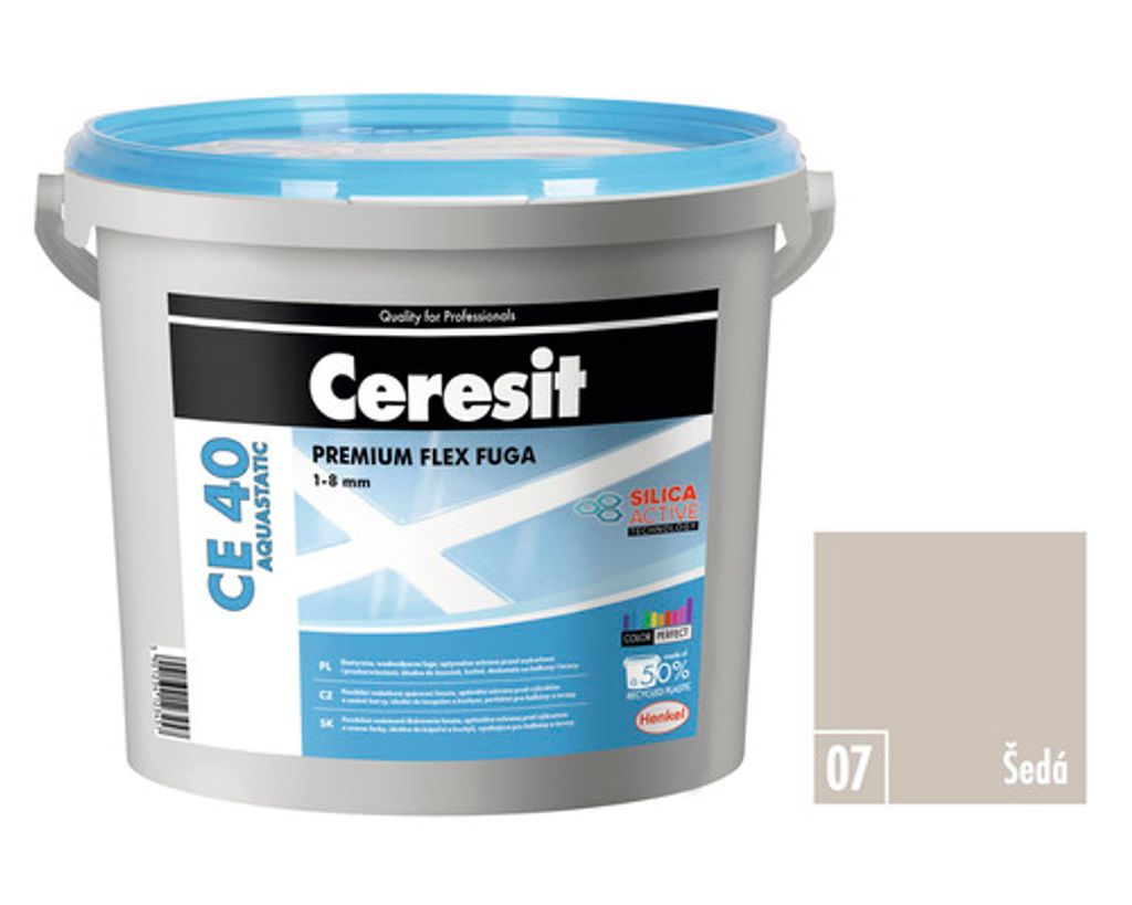 Spárovací hmota CERESIT CE 40 Aquastatic 5 kg 07 šedá Obrázek produktu 