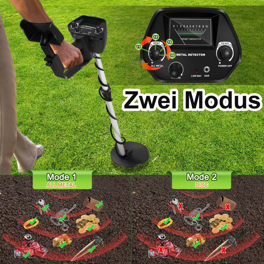 VA-Cerulean Wykrywacz metali dla dzieci Lekki, regulowany, Zdjęcie produktu 3