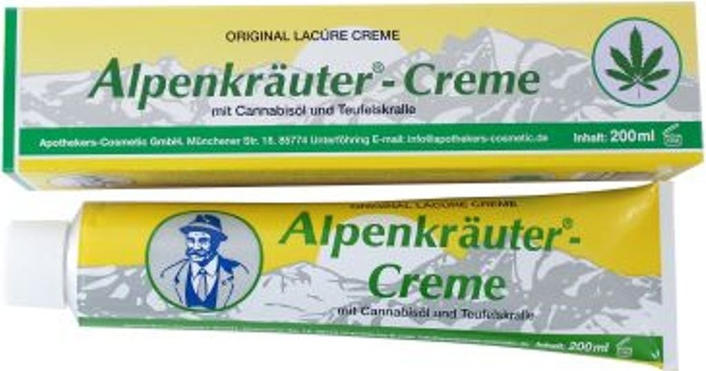 Alpenkräuter Creme mit öl Teufelskralle 2 ×200 ml – Massage Produktbild 