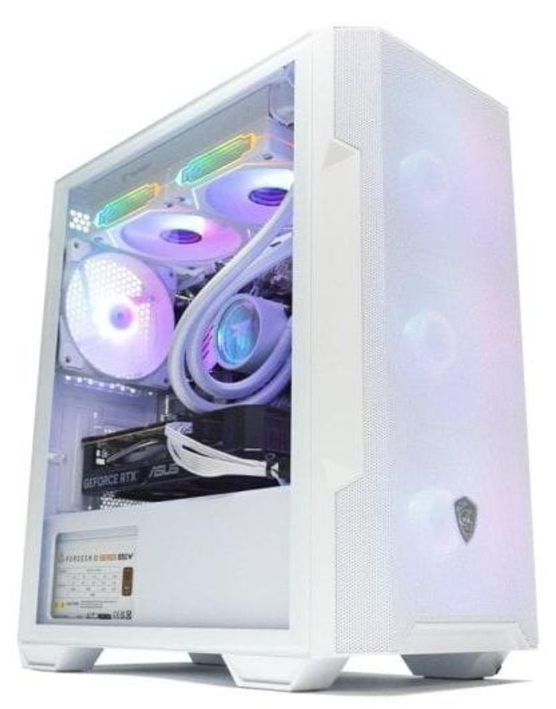 PcCom-fertiger PC mit AMD Ryzen 7 5800X / 32 GB / 1 TB SSD / RTX 5060 V2 in Weiß