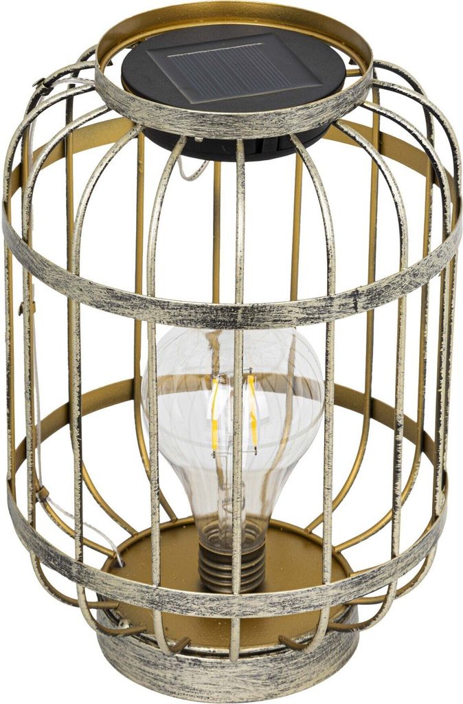 LED Solar Deko-Laterne Maße: 17 x 17 x 24cm Produktbild 1